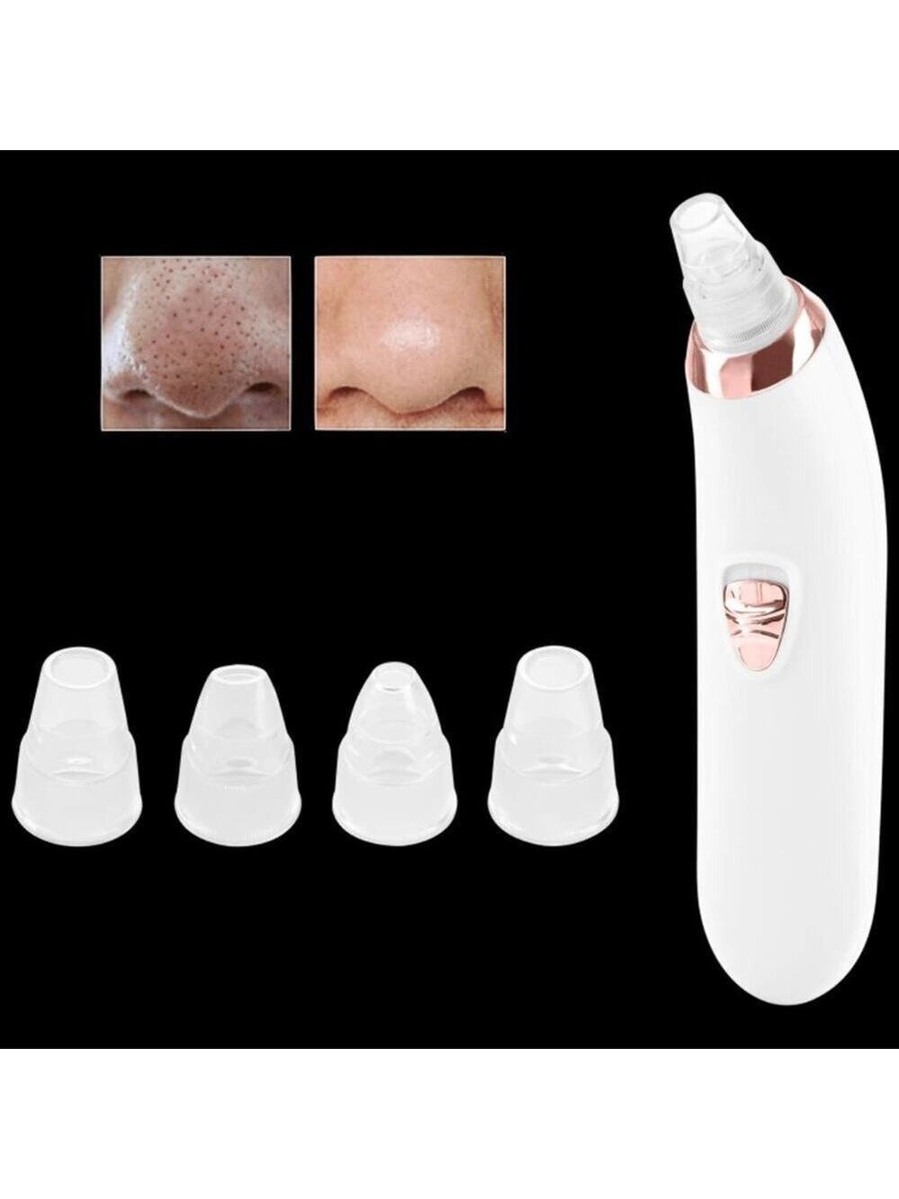 BROOKSTONE CORDLESS PORE SUCTION VACUUM FACE CLEANSER
